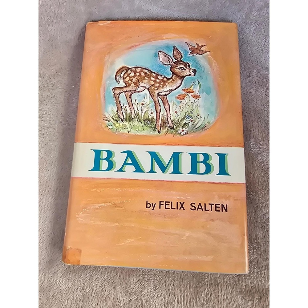 Bambi Felix Salten Vintage 1956 Junior Deluxe Edition Girard Goodenow Hardcover